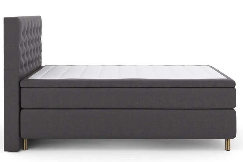 Select No 6 Komplett Sängpaket 140x200 Fast Latex/Memory - Mörkgrå/Koppar - Möbler - Säng - Kontinentalsäng