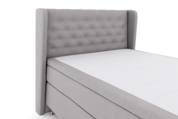 Select No 6 Komplett Sängpaket 140x200 Medium Latex/Memory - Ljusgrå/Silver - Möbler - Säng - Kontinentalsäng