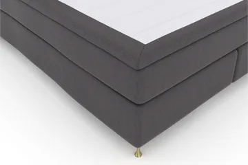 Select No 6 Komplett Sängpaket 160x200 Fast Memory/Pocket - Mörkgrå/Guld - Möbler - Säng - Kontinentalsäng