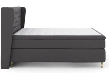 Select No 6 Komplett Sängpaket 160x200 Fast Memory/Pocket - Mörkgrå/Guld - Möbler - Säng - Kontinentalsäng