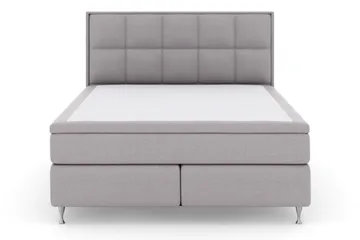 Select No 6 Komplett Sängpaket 160x200 Medium Memory/Pocket - Ljusgrå/Silver - Möbler - Säng - Kontinentalsäng