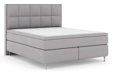 Select No 6 Komplett Sängpaket 160x200 Medium Memory/Pocket - Ljusgrå/Silver - Möbler - Säng - Kontinentalsäng