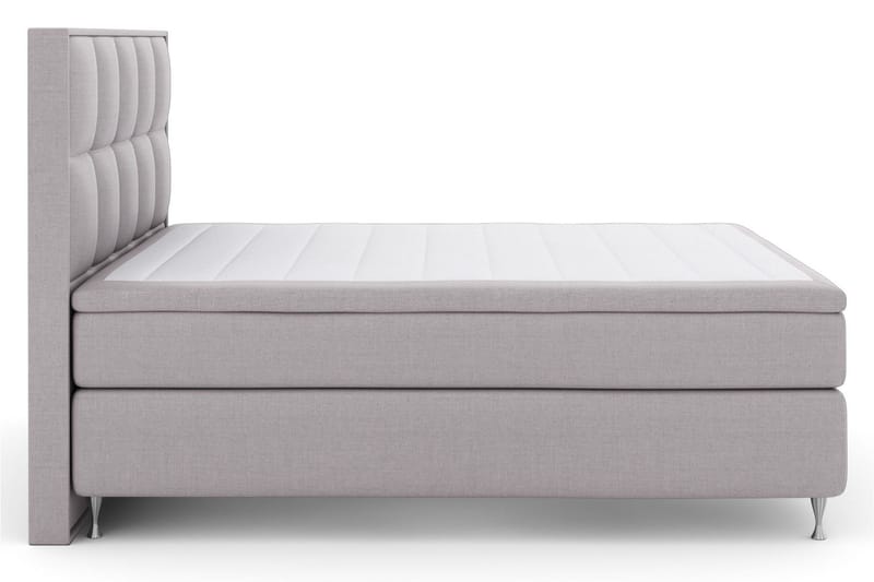 Select No 6 Komplett Sängpaket 160x200 Medium Memory/Pocket, Ljusgrå/Silver