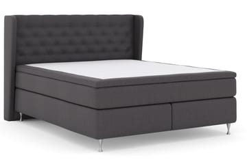 Select No 6 Komplett Sängpaket 180x200 Fast Latex/Memory - Mörkgrå/Silver - Möbler - Säng - Kontinentalsäng