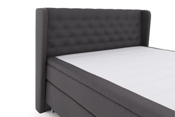 Select No 6 Komplett Sängpaket 180x200 Fast Latex/Memory - Mörkgrå/Silver - Möbler - Säng - Kontinentalsäng