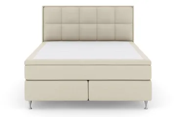 Select No 6 Komplett Sängpaket 180x200 Fast Memory/Pocket - Beige/Silver - Möbler - Säng - Kontinentalsäng