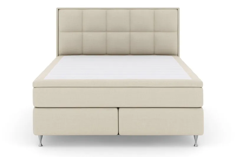 Select No 6 Komplett Sängpaket 180x200 Fast Memory/Pocket - Beige/Silver - Möbler - Säng - Kontinentalsäng
