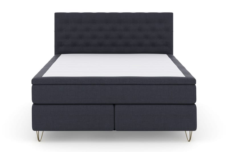 Select No 6 Komplett Sängpaket 180x200 F/M Latex/Memory, Blå/Metall V-form