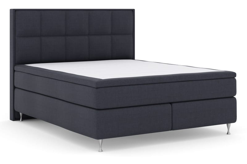 Select No 6 Komplett Sängpaket 180x200 Medium Memory/Pocket - Blå/Silver - Möbler - Säng - Kontinentalsäng