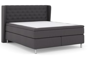 Select No 6 Komplett Sängpaket 210x210 Fast Memory/Pocket - Mörkgrå/Metall - Möbler - Säng - Kontinentalsäng