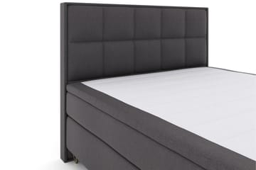Select No 6 Komplett Sängpaket 210x210 Medium Memory/Pocket - Mörkgrå/Metall V-form - Möbler - Säng - Kontinentalsäng