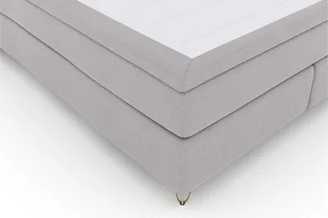 Select No 6 Komplett Sängpaket 210x210 Medium Watergel - Ljusgrå/Metall V-form - Möbler - Säng - Kontinentalsäng