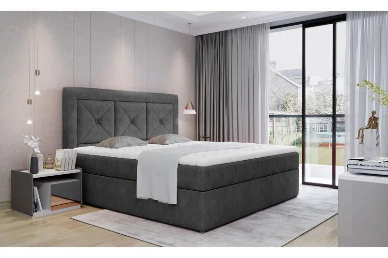 Sidria Sängpaket 140x200 cm, Grå