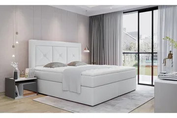 Sidria Sängpaket 160x200 cm - Läder/Vit - Möbler - Säng - Komplett sängpaket