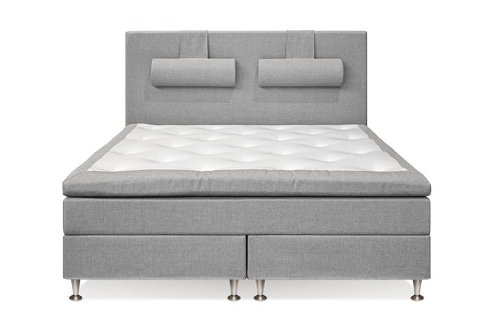 Sängpaket Sofia 160x200 Ljusgrå - Komplett sängpaket - Kontinentalsäng