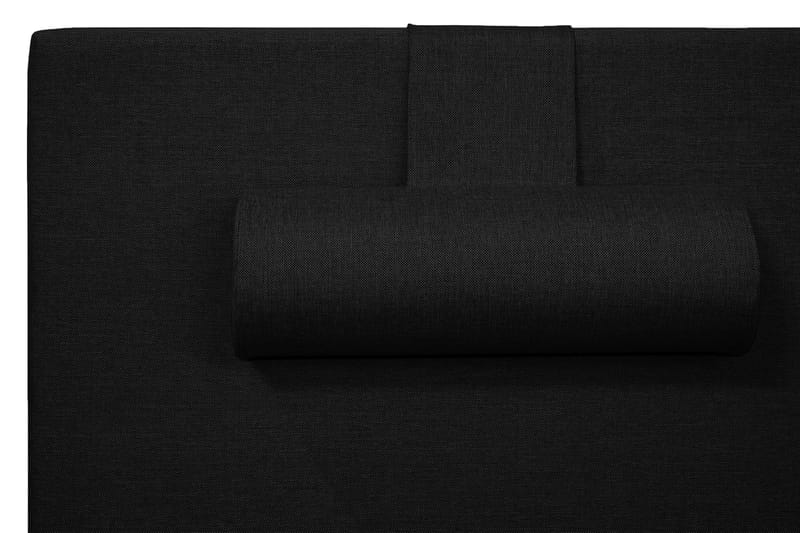 Komplett Sängpaket Sofia 160x200 - Svart med nackkudde - Kontinentalsäng - Dubbelsäng - Komplett sängpaket