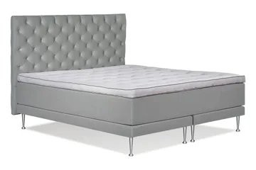 Victoria Komplett Sängpaket 180x200 - Ljusgrå - Möbler - Säng - Kontinentalsäng