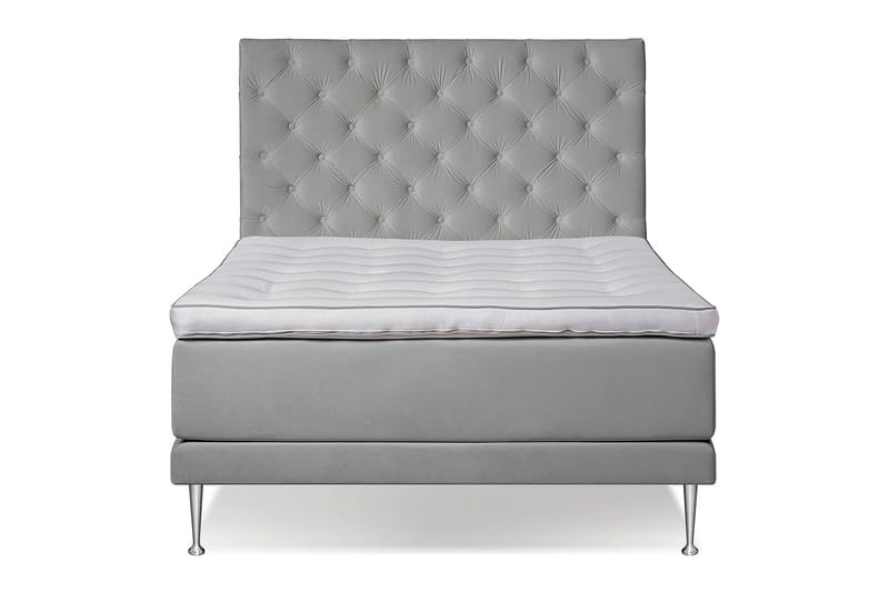 VICTORIA Kontinentalsäng 140 - Ljusgrå - Möbler - Säng - Kontinentalsäng