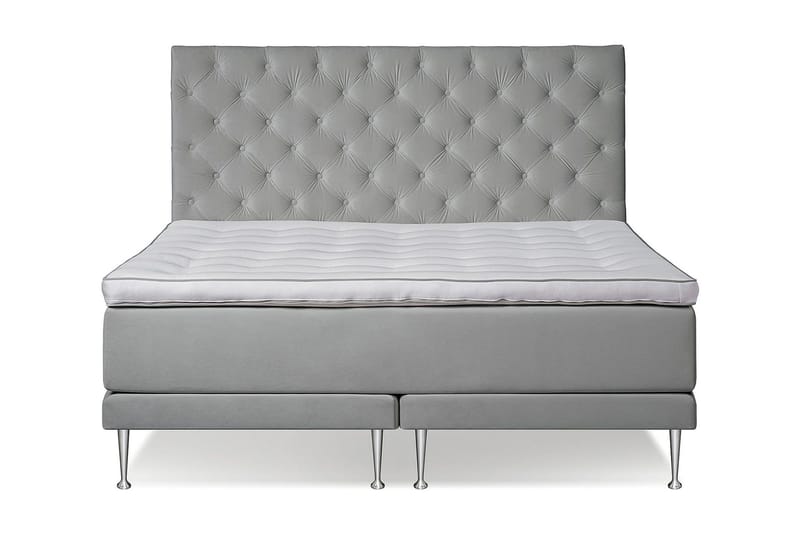 VICTORIA Kontinentalsäng 180 - Ljusgrå - Möbler - Säng - Kontinentalsäng