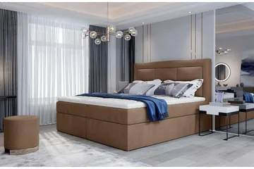 Vivera Sängpaket 160x200 cm - Ljusbrun - Möbler - Säng - Komplett sängpaket