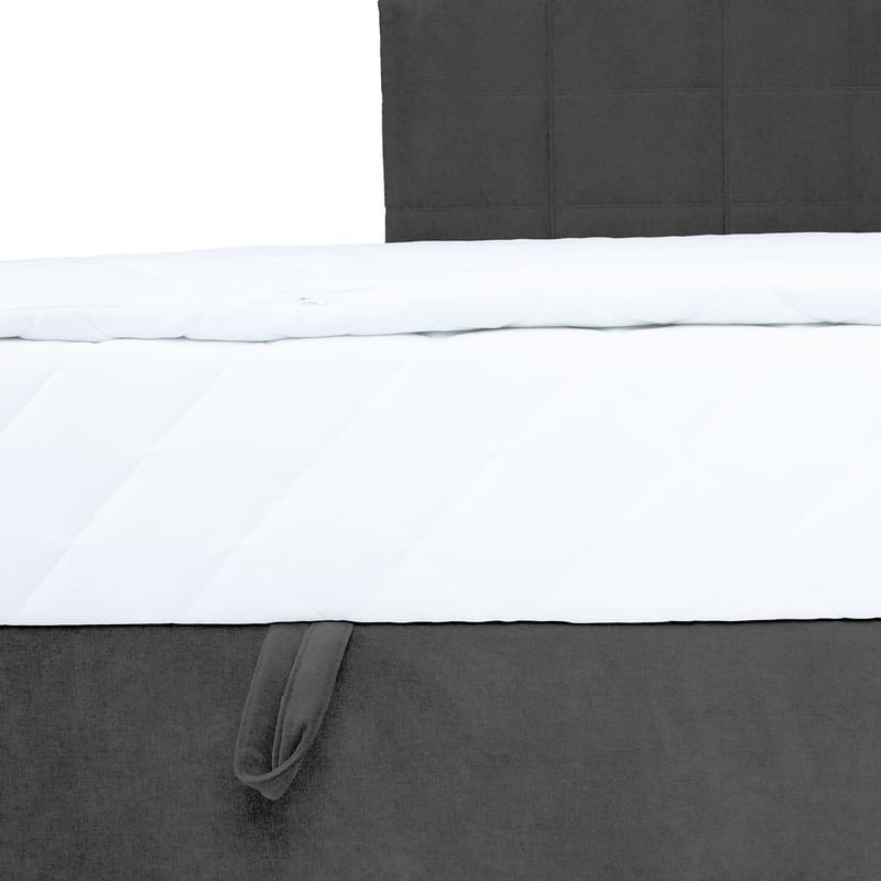 Kontinentalsäng Kalen med madrass 120x200 cm - Mörkgrå - Möbler - Säng - Kontinentalsäng