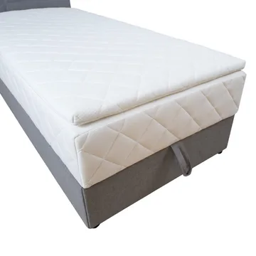 Kontinentalsäng Kalen med madrass 90x200 cm - Grå - Möbler - Säng - Kontinentalsäng