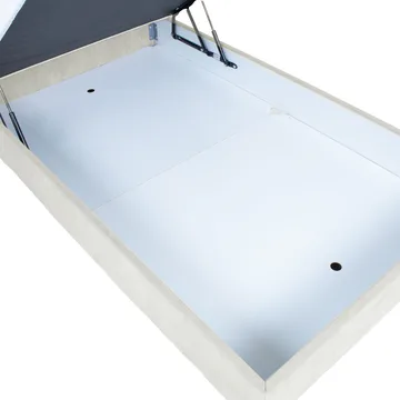 Kontinentalsäng Kalen med madrass 90x200 cm - mörkbeige - Möbler - Säng - Kontinentalsäng
