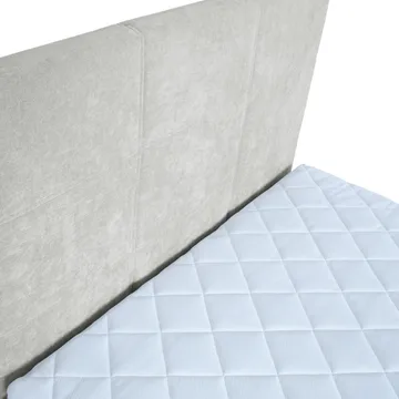 Kontinentalsäng Kalen med madrass 90x200 cm - mörkbeige - Möbler - Säng - Kontinentalsäng