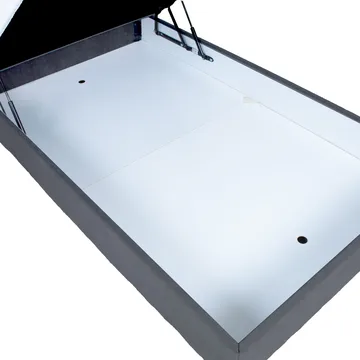 Kontinentalsäng Kalen med madrass 90x200 cm - Mörkgrå - Möbler - Säng - Kontinentalsäng