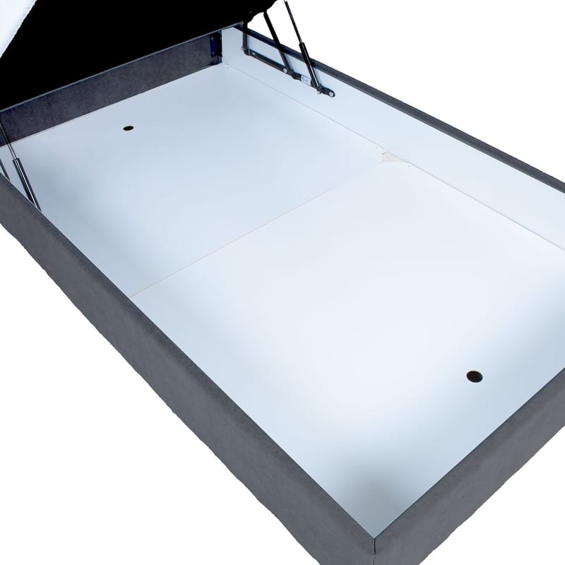 Kontinentalsäng Kalen med madrass 90x200 cm - Mörkgrå - Möbler - Säng - Kontinentalsäng