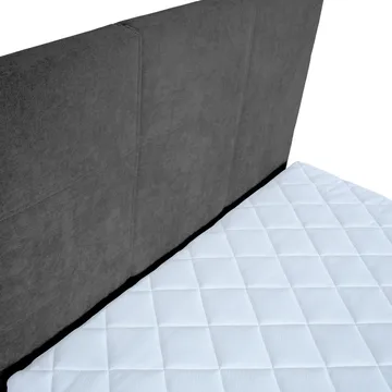 Kontinentalsäng Kalen med madrass 90x200 cm - Mörkgrå - Möbler - Säng - Kontinentalsäng