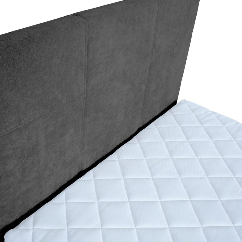 Kontinentalsäng Kalen med madrass 90x200 cm - Mörkgrå - Möbler - Säng - Kontinentalsäng