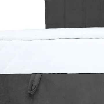 Kontinentalsäng Kalen med madrass 90x200 cm - Mörkgrå - Möbler - Säng - Kontinentalsäng