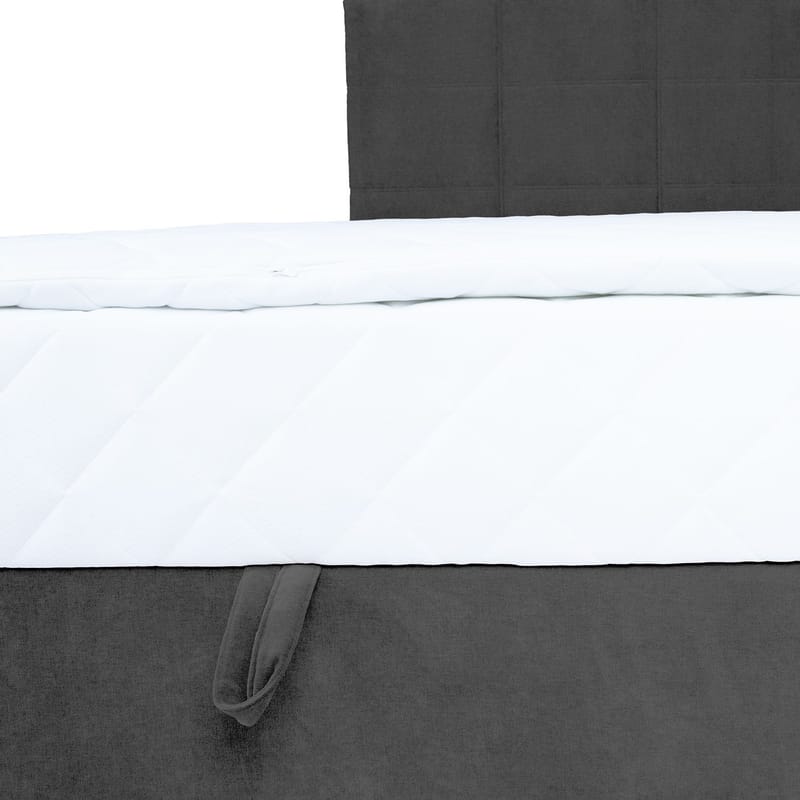 Kontinentalsäng Kalen med madrass 90x200 cm - Mörkgrå - Möbler - Säng - Kontinentalsäng