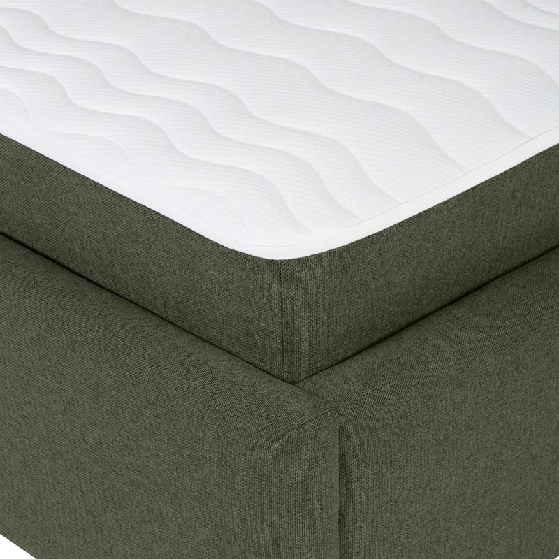 Kontinentalsäng Olsvik 160x200 cm med madrass - grön - Möbler - Säng - Kontinentalsäng