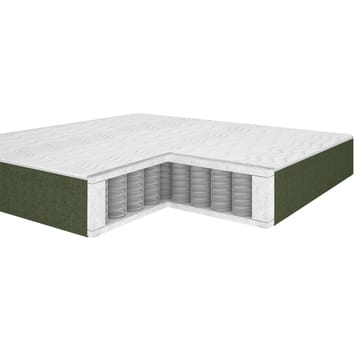 Kontinentalsäng Olsvik 160x200 cm med madrass - grön - Möbler - S äng - Kontinentalsäng