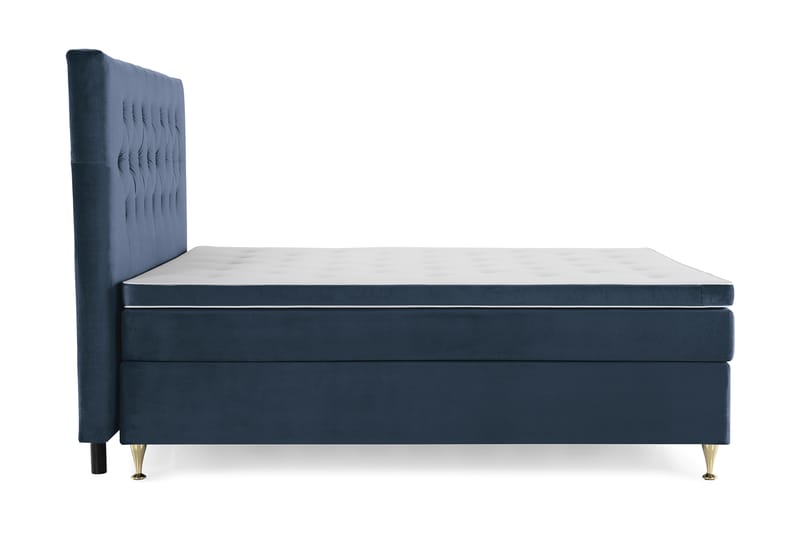 Kontinentalsäng Torsö 210x210 - Mörkblå - Komplett sängpaket - Kontinentalsäng - Dubbelsäng