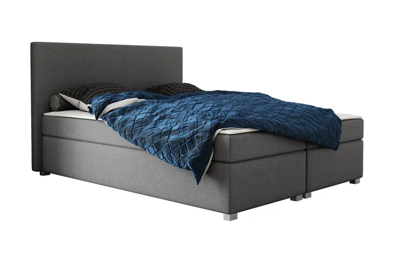 Albettone Kontinentalsäng 140x200 cm, Mörkgrå
