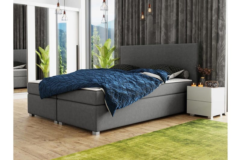 Albettone Kontinentalsäng 140x200 cm - Mörkgrå - Möbler - Säng - Kontinentalsäng
