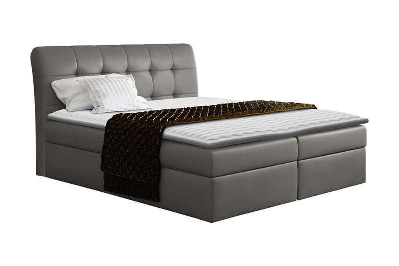 Alvik Kontinentalsäng 140x200, Grå