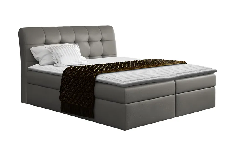 Alvik Kontinentalsäng 140x200, Grå