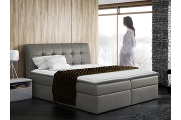 Alvik Kontinentalsäng 160x200 - Grå - Möbler - Säng - Kontinentalsäng