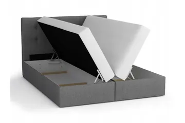 Alvito Kontinentalsäng 140x200 cm med Sänggavel - Ljusgrå - Möbler - Säng - Kontinentalsäng