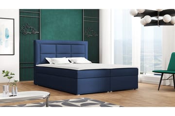 Axlunda Box Kontinentalsäng 160x215 cm LED-belysning - Blå - Möbler - Säng - Kontinentalsäng