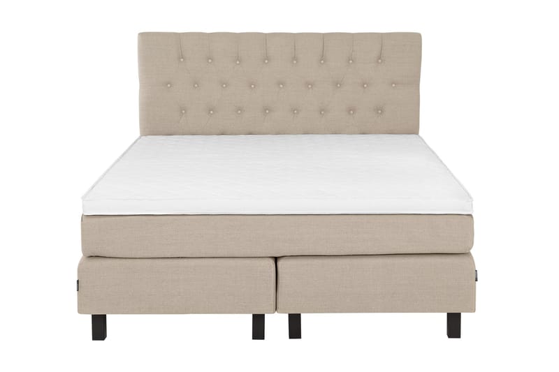 Bed Deluxe Komplett Sängpaket180x200 cm, Beige