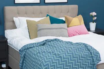 Bed Deluxe Komplett Sängpaket180x200 cm - Beige - Möbler - Säng - Kontinentalsäng