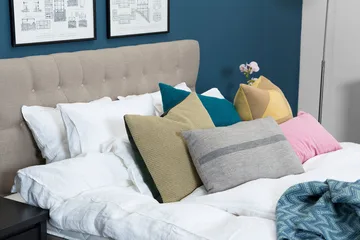 Bed Deluxe Komplett Sängpaket180x200 cm - Beige - Möbler - Säng - Kontinentalsäng