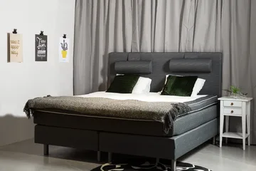 Belinda Komplett Sängpaket 180x200 cm - Mörkgrå - Möbler - Säng - Kontinentalsäng