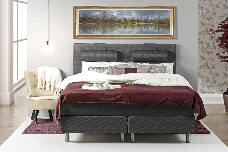 Belinda Kontinentalsäng 180x200 Ancona - Ancona Grå - Möbler - Säng - Kontinentalsäng