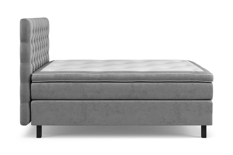 Celine Kontinentalsäng 120x200cm - Grå/Sammet - Möbler - Säng - Enkelsäng